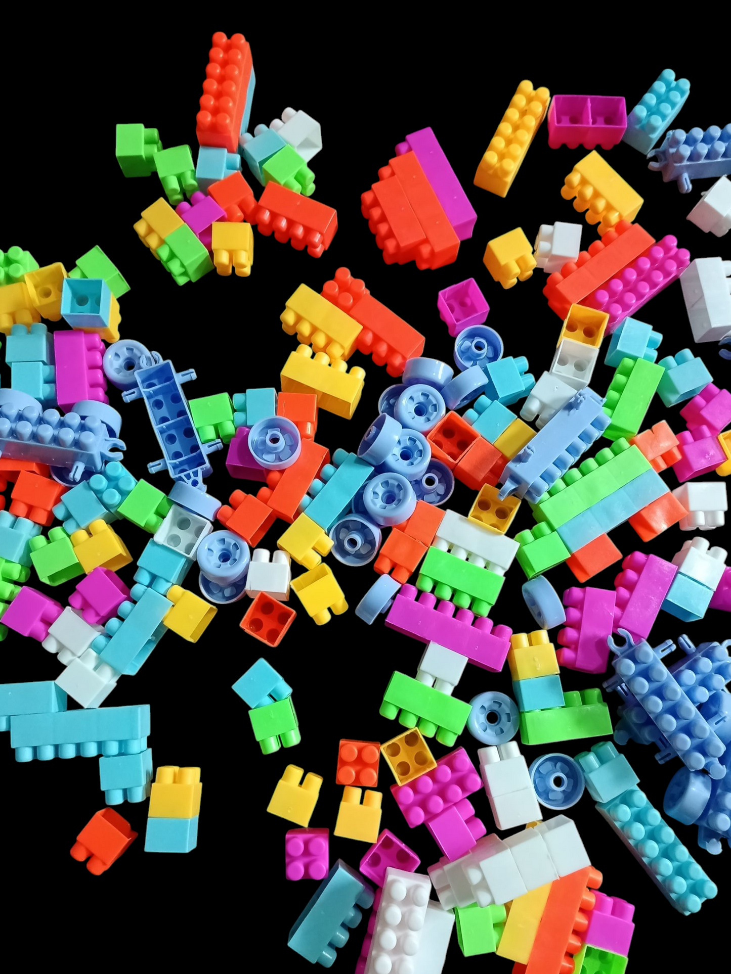 Diy puzzle block.colorful small building block . educational construction Toy.Bulding Bricks for toy 100pcs