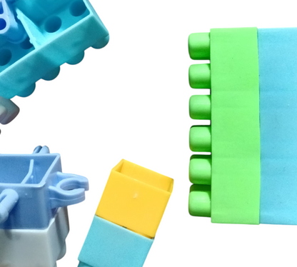 Diy puzzle block.colorful small building block . educational construction Toy.Bulding Bricks for toy 100pcs
